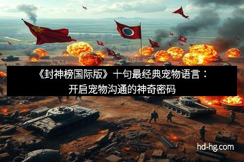 《封神榜国际版》十句最经典宠物语言：开启宠物沟通的神奇密码